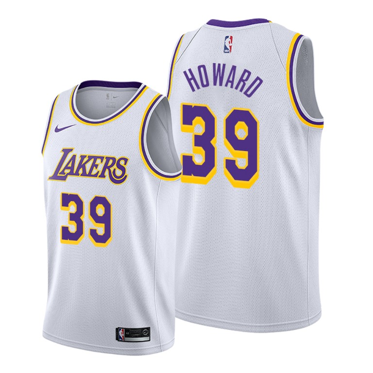 Men's Los Angeles Lakers Dwight Howard #39 NBA 2019-20 Association Edition White Basketball Jersey FUA8183WB